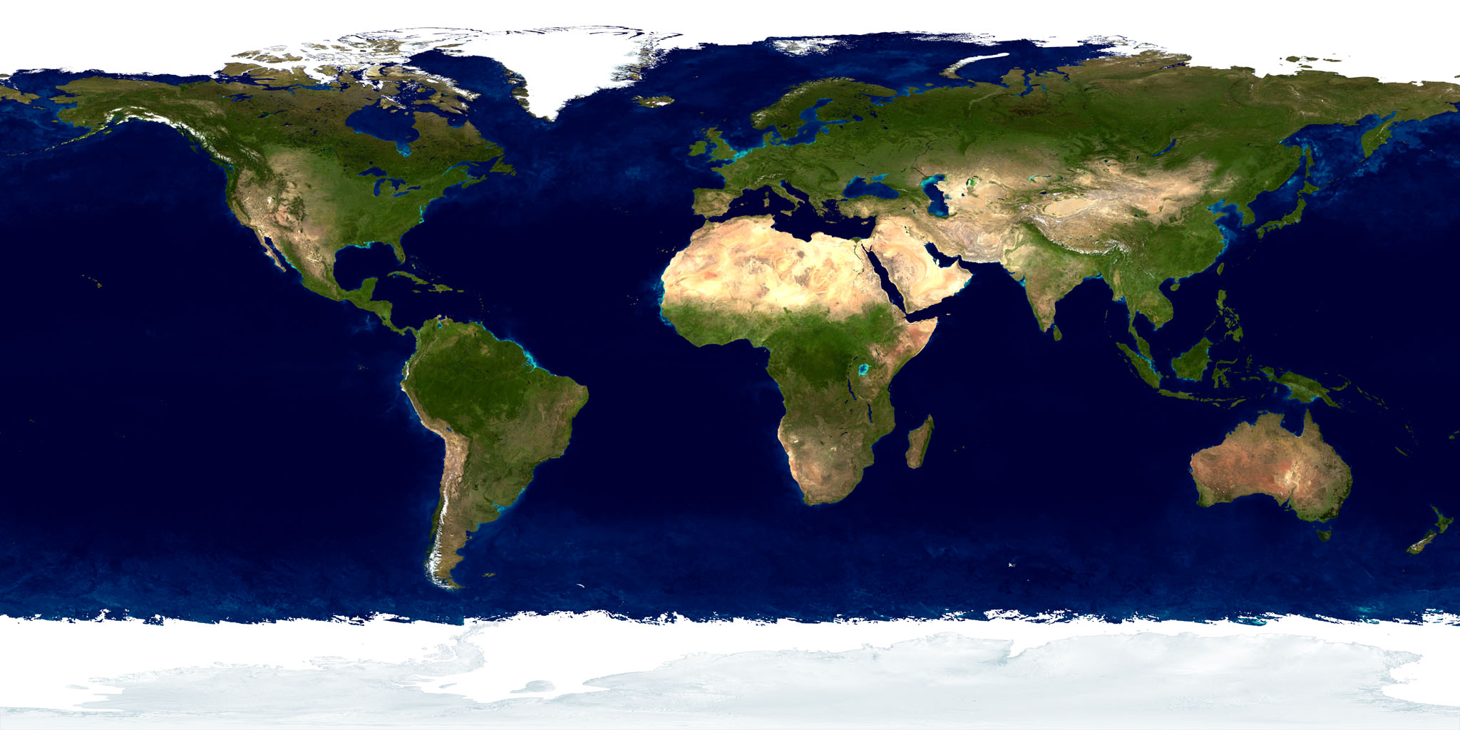 Map of the Earth